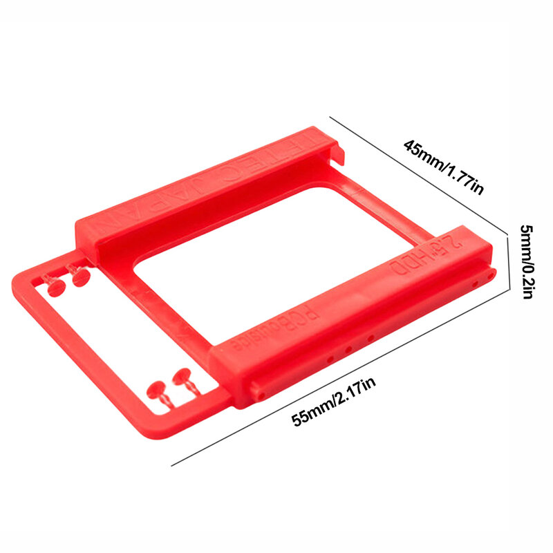 Unità SSD da 2.5 "a 3.5" a adattatore HDD supporto per disco rigido staffa in plastica borse per disco rigido adattatore per Caddy per disco rigido senza attrezzi