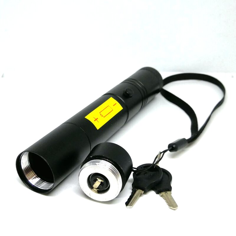 Focusable-IR Laser Pointer Lanterna com chave de segurança, tocha portátil, lanterna infravermelha, 808nm, 980nm