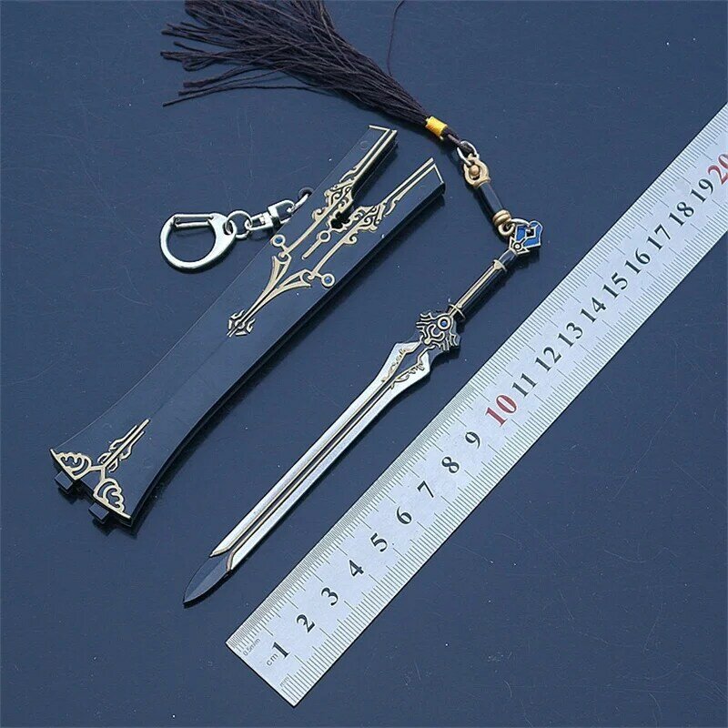 Épée en alliage de la dynastie Han, ouvre-lettre de 22CM, modèle d'arme pendentif pouvant être utilisé pour les jeux de rôle