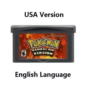 GBA Game Cartridge 32 Bit Video Game Console Card Pokemon Series FireRed Rocket Unbound Radical Red Sienna Sweet for GBA