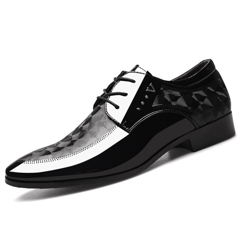 2024 Nowe skórzane buty dla mężczyzn Biznesowe buty do sukienki Wszechstronne buty ślubne Męskie buty designerskie mokasyny Mężczyźni Zapatos Para Hombres