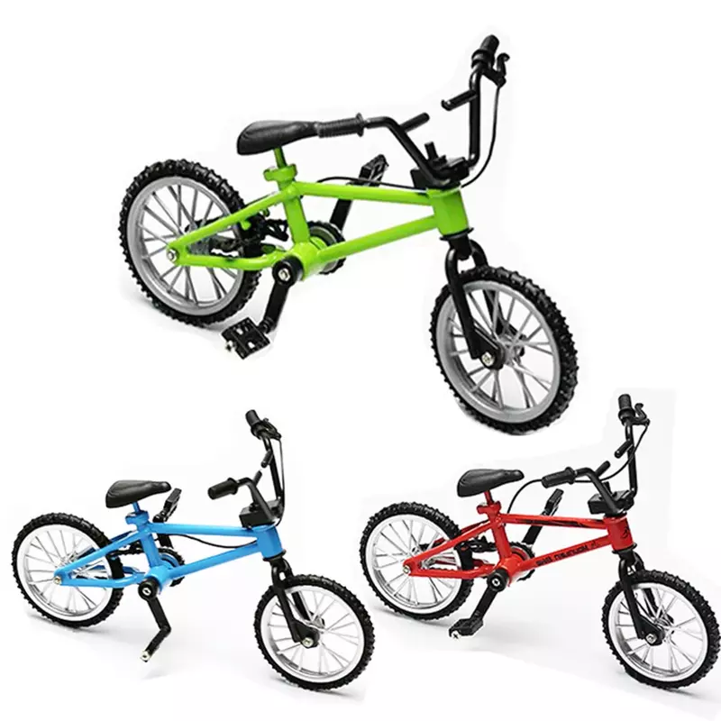 18:1 Retro lega Mini Finger BMX assemblaggio di biciclette modello di bici giocattoli gadget giocattoli regalo modello Mini bici portatile per bambini