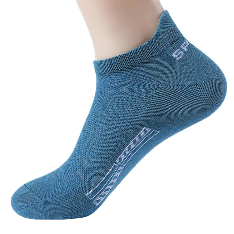 5 Pairs Men Casual Sports Socks Cotton Men and Women Low Top Mesh Breathable Ankle Soft Short Socks Men Sport Short Socks
