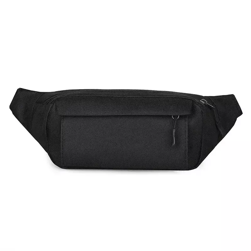 Bolsa casual de cintura de grande capacidade masculina, bolsa transversal portátil ao ar livre, bolsa de peito simples e versátil, cor sólida