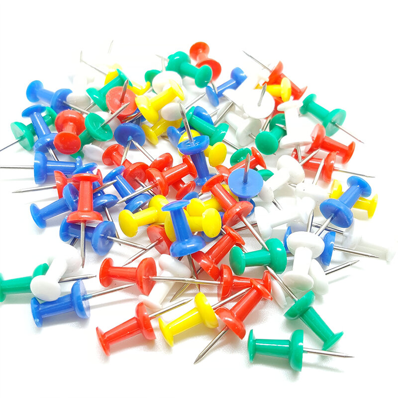 35x Durable Push Pin Set For Multicolor Paintings - Easy To And Reusable Convenient Tough Thumbtacks