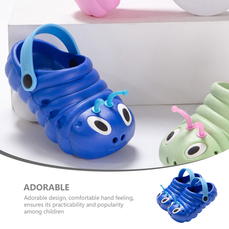 Zapatos de oruga para niños y niñas, zapatillas de verano, Baotou, suela suave con agujeros, cómodas, de playa, Eva