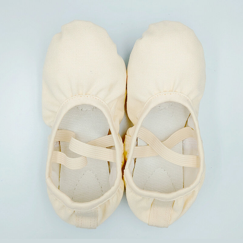 USHINE-zapatillas de Ballet para mujer y niña, zapatos planos de lona para Ballet y Yoga, bailarinas para niños pequeños