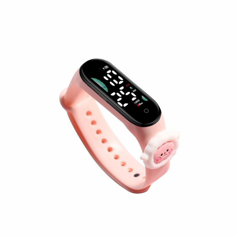 Wodoodporna bransoletka cyfrowy zegarek dla dzieci w stylu zabawki urocza lalka silikonowa opaska na rękę do najlepsze prezenty urodzinowe dla dzieci