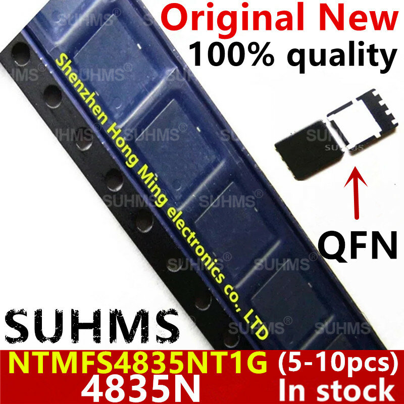 Conjunto de chips de QFN-8, set de chips 4835N NTMFS4835N NTMFS4835NT1G, de 5 a 10 unidades, 100% nuevo