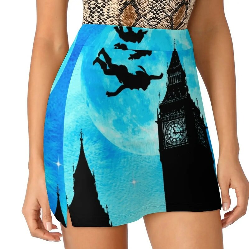 Falda de noche de acuarela mágica para mujer, ropa de verano Y2K, falda de pantalón estilo Kpop con bolsillo, Wendy Neverland Fantasy, 2022