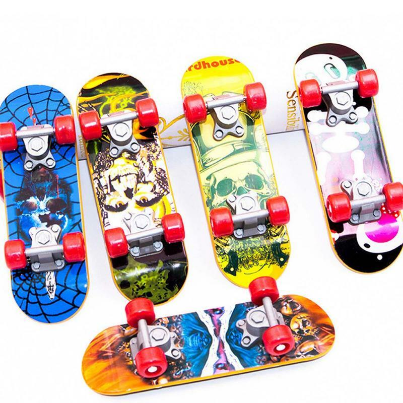 미니 전문 스케이트 보드 장난감, 차가운 손가락 스포츠 플라스틱 스케이트보드, 성인 및 어린이용 창의적인 손가락 끝 장난감, 3 개