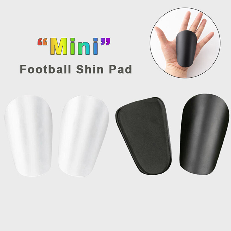 Mini espinillera de fútbol resistente al desgaste, Protector de piernas absorbente de golpes, tablero de vástago de entrenamiento de fútbol portátil ligero, 1 par