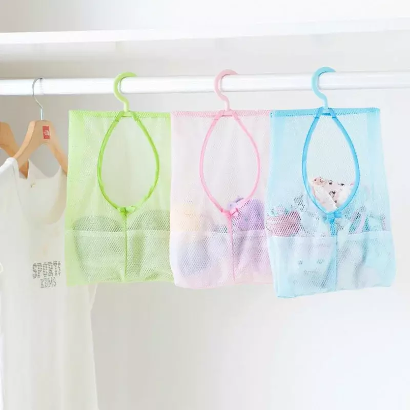 Multifuncional Pendurado Armazenamento Mesh Bags para o Bebê, Brinquedos De Banho, Cesta Ecológica, Crianças e Crianças