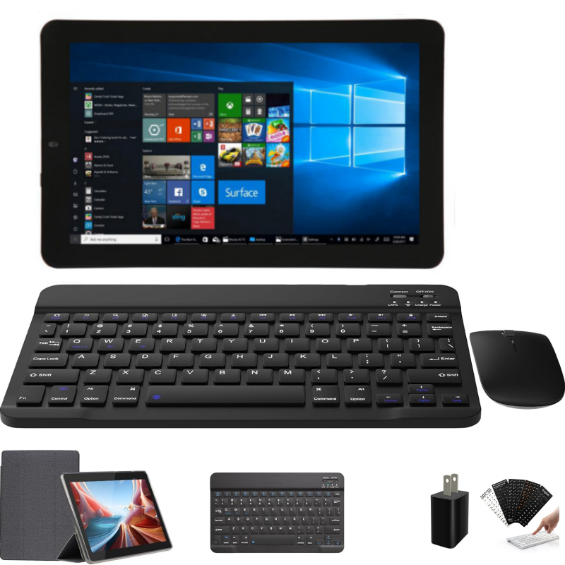 Tablette PC Windows 10, écran 10.1 pouces, 2 Go de RAM, 32 Go, Dean, USB 3.0, compatible HDMI, batterie 6000mAh, Façades, Core Tourist Camera, RCA03
