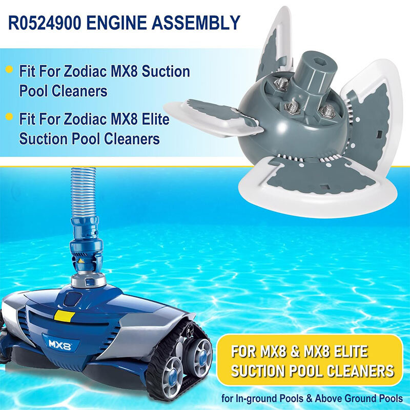 Kit de pièces de rechange d'assemblage de moteur pour aspirateur Zodiac MX8 MX8EL, nettoyeur latéral à aspiration automatique Elite, R0524900