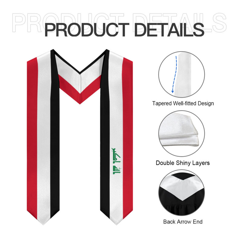 Больше дизайнов шаль для выпускного, флаг Ирака и флаг США