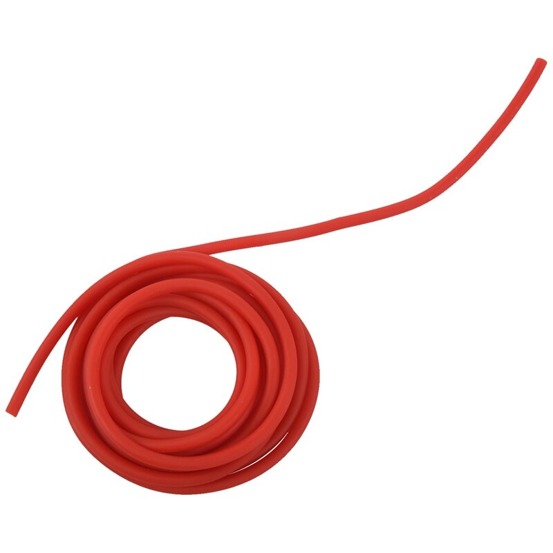 ยางยืดออกกำลังกายทำจากยาง2X ยืดหยุ่นได้สำหรับหนังสติ๊กออกกำลังกายยางยืด2.5เมตรสีแดง