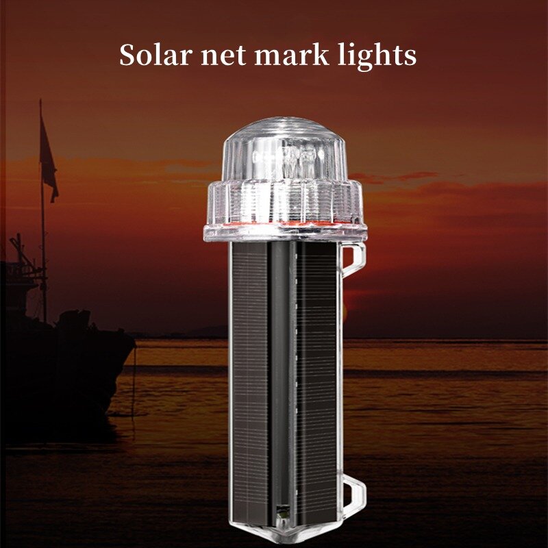 Solar Powered IP7X impermeável luz de sinal marinho, luz do barco do flash, aviso flutuante Torpedo luz, marca líquida, posição piscando, CE