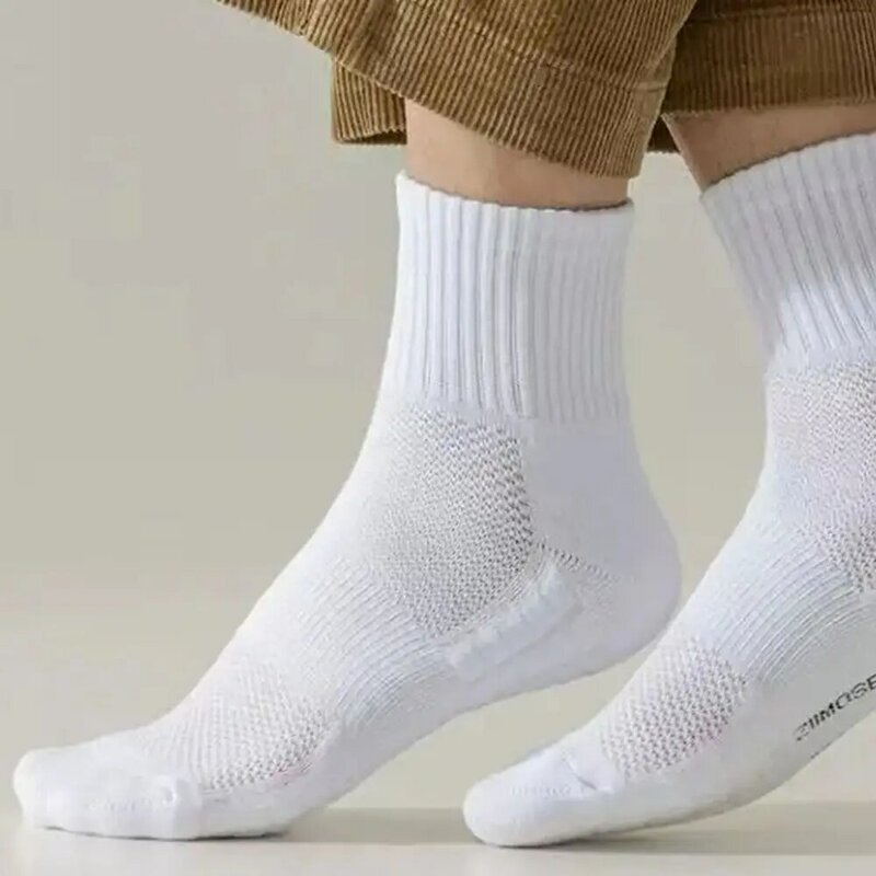 Baumwolle Herren socken neue Mid-Tube Deodorant Handtuch boden weiße Strümpfe verdickt schwarz/weiß Basketball Socken Mann