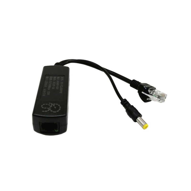 48V do 12V złącza POE Adapter kabel Splitter wtryskiwacz zasilacz dla Huawei dla Hikvision Power over Ethernet dla IP Camea