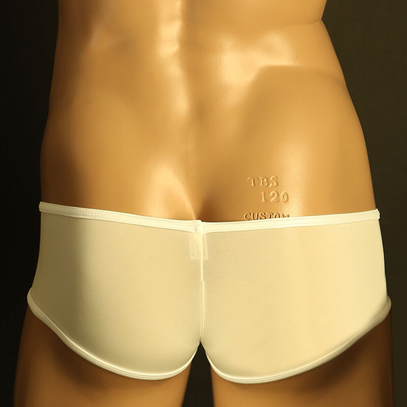 Seksowna gejowska bielizna męska w niskim kolorze blokująca majtki jedwabiście gładkie majtki elastyczne półprzezroczyste majtki bielizna
