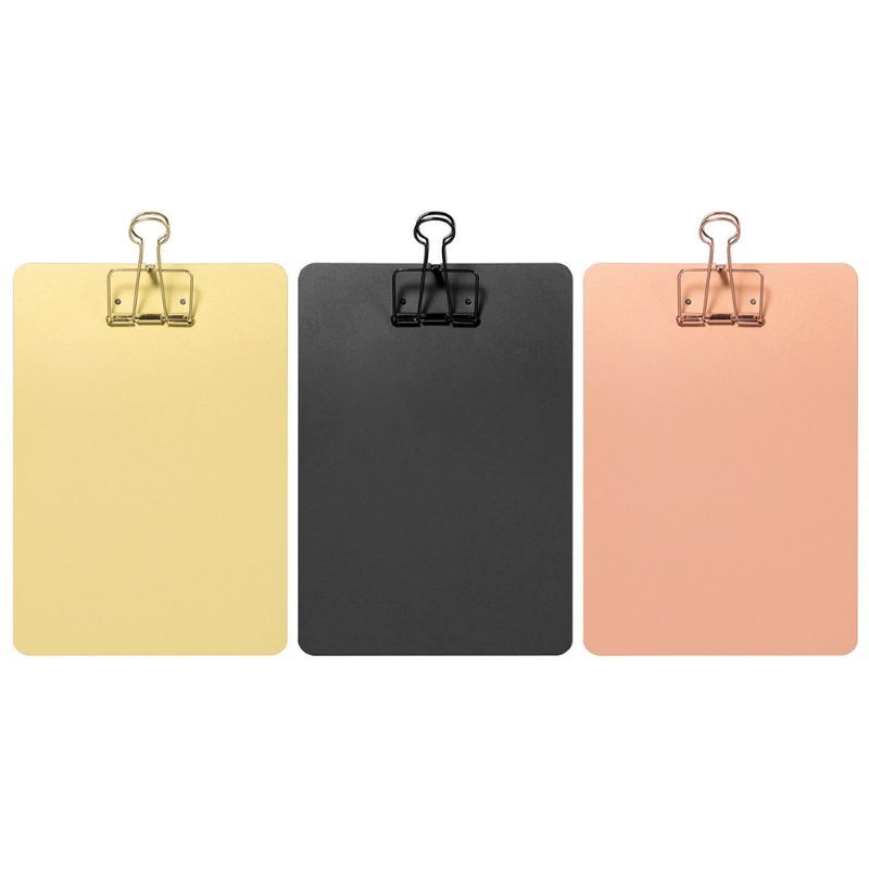 Metal Clipboard Writing Pad File Folders Document Holder School Stationery Gifts