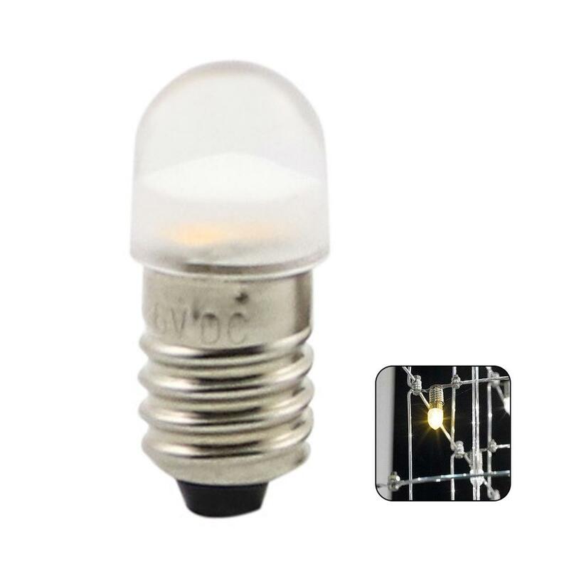 E10 Screw Indicator Lamp LED Old Flashlight Lamp Flashlight Light Decor Taillight Warm Low Bicycle Lamp Lamp Voltage E7G2