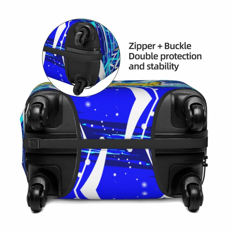 Персонализированный защитный чехол для багажа Pokemon Pikachu, модный дорожный защитный чехол для чемодана 18-32 дюйма