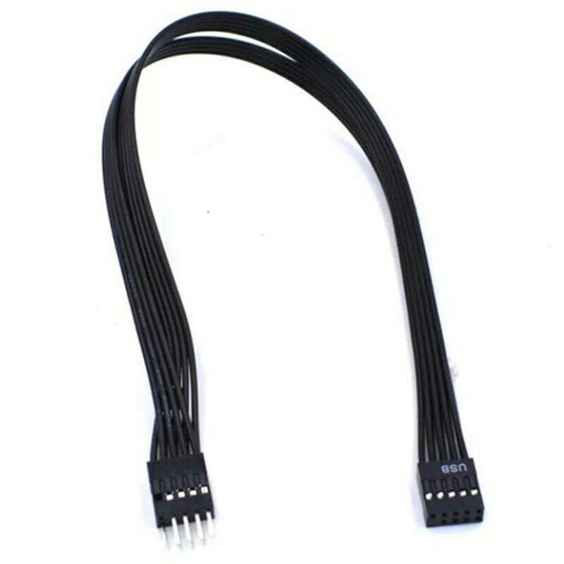 Câble d'extension Dupont mâle vers femelle USB 2.0, 9 broches, cordon de transfert de données, pour carte mère, PC, DIY