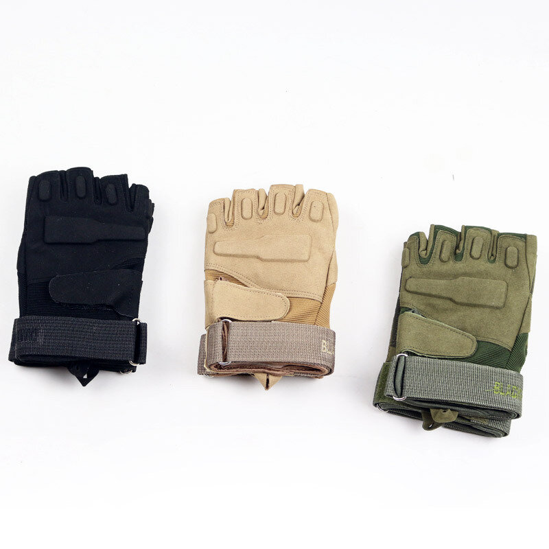 Halfvinger Tactische Handschoenen Fietshandschoenen Vier Seizoenen Anti-Cut Anti-Slip Fitness Rijden Vingerloze Vishandschoenen Groothandel