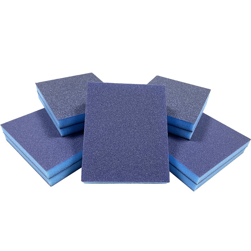 Bloque de esponja de lijado seco y húmedo, esponja de doble cara, bloque de esponja de limpieza, alta calidad
