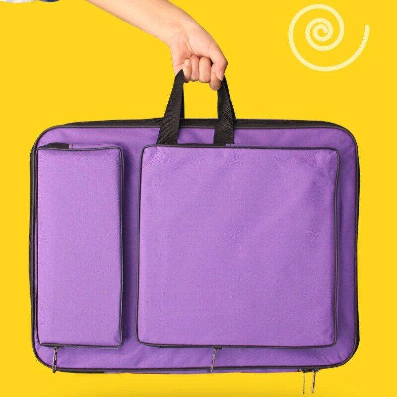 Детская Холщовая Сумка 8k для рисования, водонепроницаемый портативный рюкзак для рисования, с зажимом для пигмента