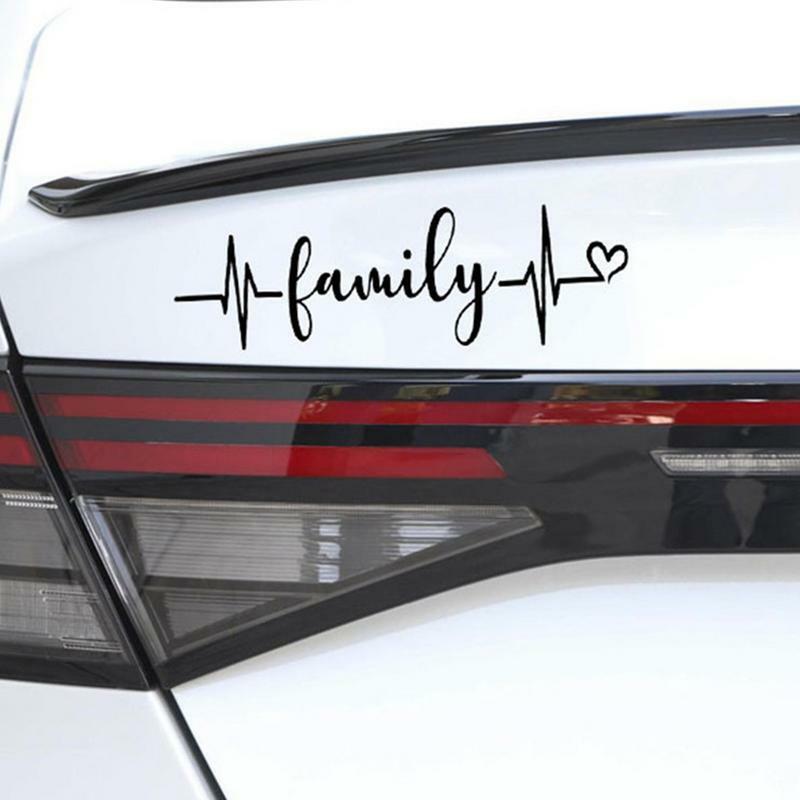 Stiker mobil keluarga untuk jendela belakang tahan air stiker jendela potong untuk mobil truk stiker jendela belakang bodi mobil modis