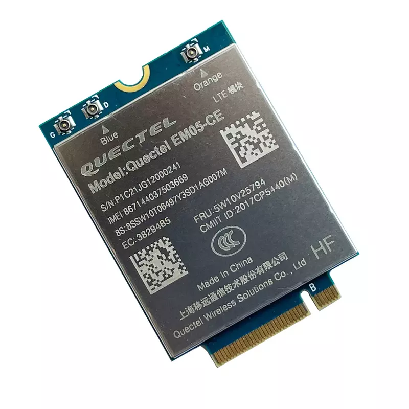 EM05-CE LTE 4G การ์ด FDD-LTE TDD-LTE Cat4 150Mbps 4G โมดูล FRU 5W10V25794สำหรับแล็ปท็อป