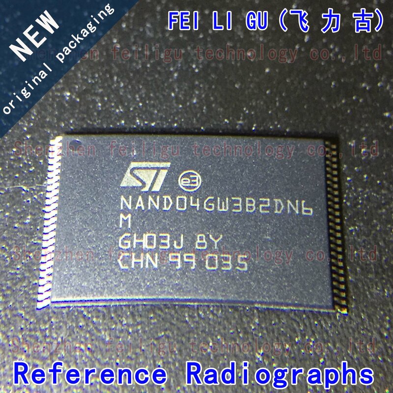 100% 오리지널 NAND04GW3B2DN6E, NAND04GW3B2DN6 패키지: TSOP48 플래시 메모리-NAND 4Gb 메모리 칩, 1-20PCs