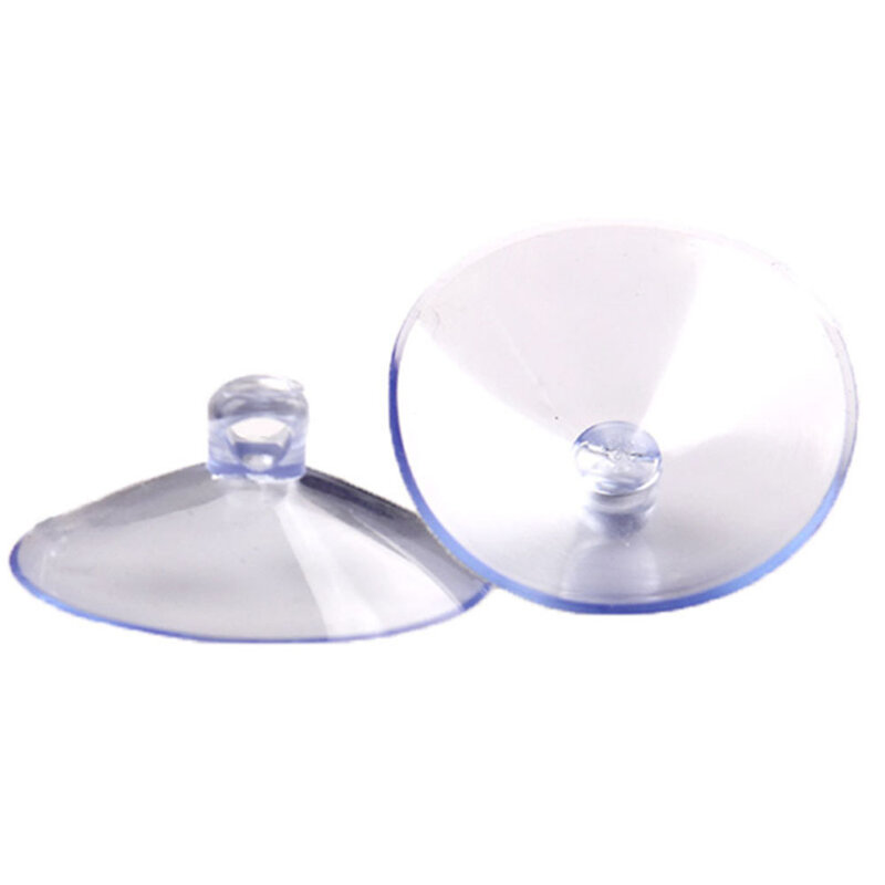 10pcs Suction Cup 25mm Clear Sucker Suction Cups Transparent Plasitc Mushroom Head Suckers Cup Kitchen Bathroom Window Wall Hook