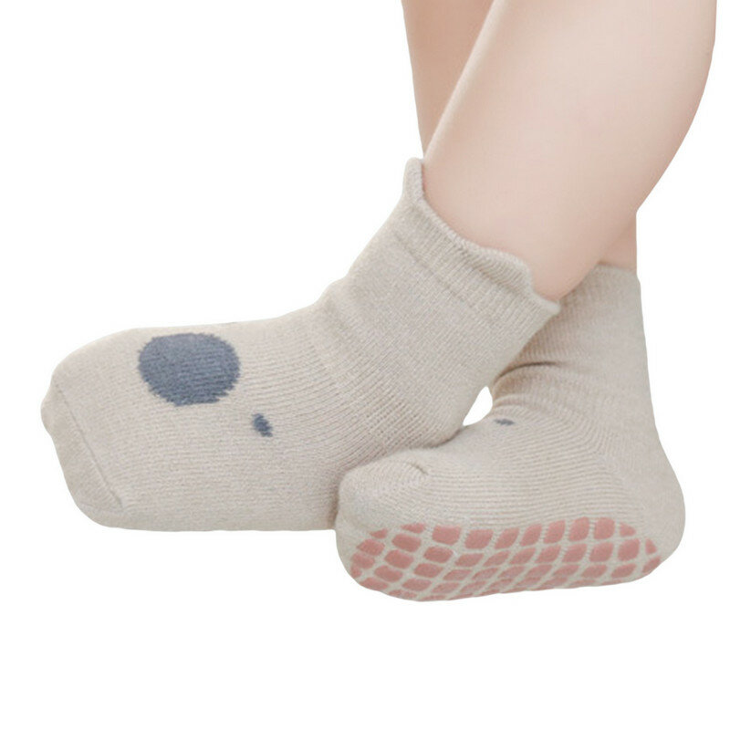 Bebê menina acessórios crianças meias outono inverno anti-derrapante meias mistura de algodão não skid dos desenhos animados animais tornozelo meias crianças roupas