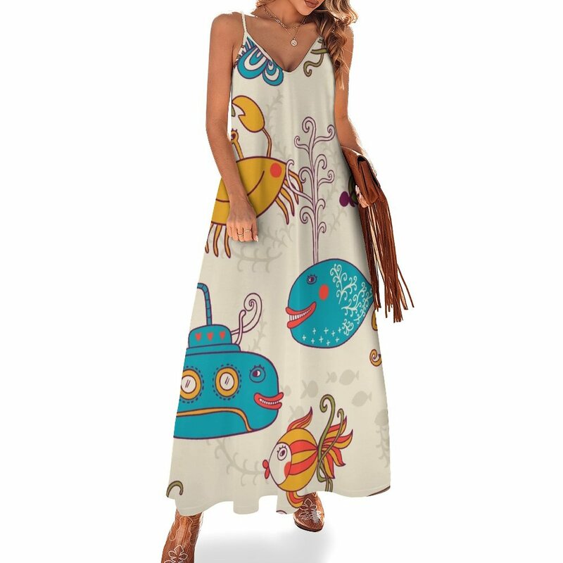 See The Sea-vestido de verano sin mangas para mujer, elegante vestido de fiesta, 2023, 2023