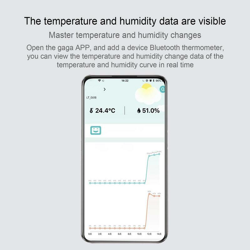 Higrometr cyfrowy termometr pokojowy miernik wilgotności z wyświetlaczem LCD inteligentny termometr cyfrowy o wysokiej dokładności
