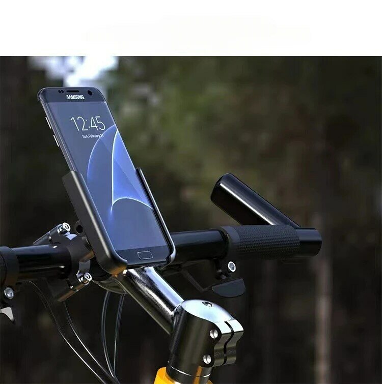 Dudukan ponsel sepeda จักรยานรถมอเตอร์ไซค์แบบอะลูมินัมอัลลอยสำหรับสมาร์ทโฟน4-7นิ้วอุปกรณ์ติดตั้งมือจับ GPS 20-30มม.