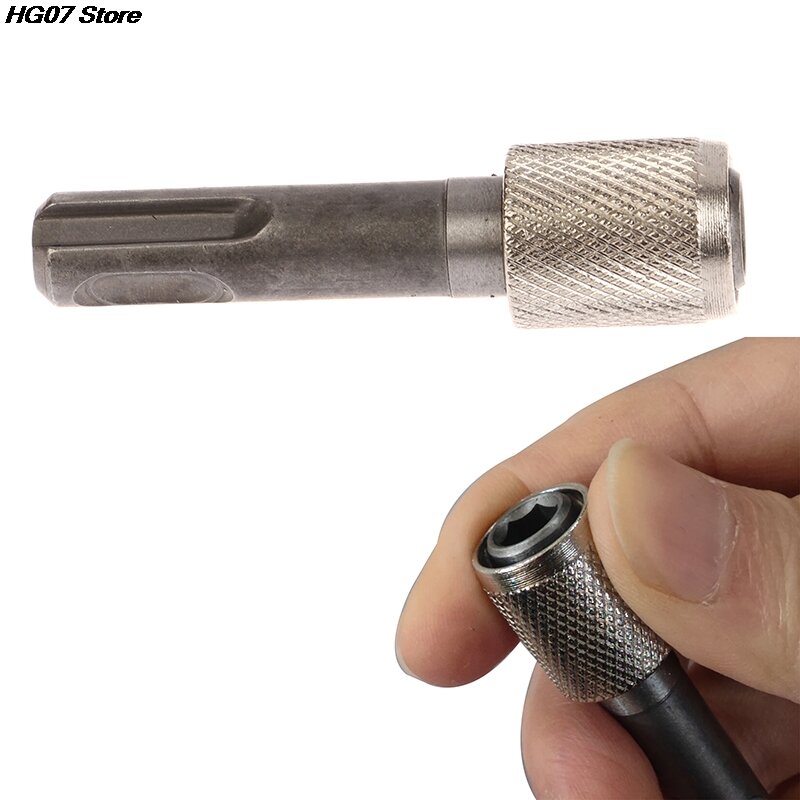 Hammers Impact Drill Bits SDS Socket Adapter 1/4 Hex Shank Screwdriver Holder Drill Bits Adapter Converter 60x10mm
