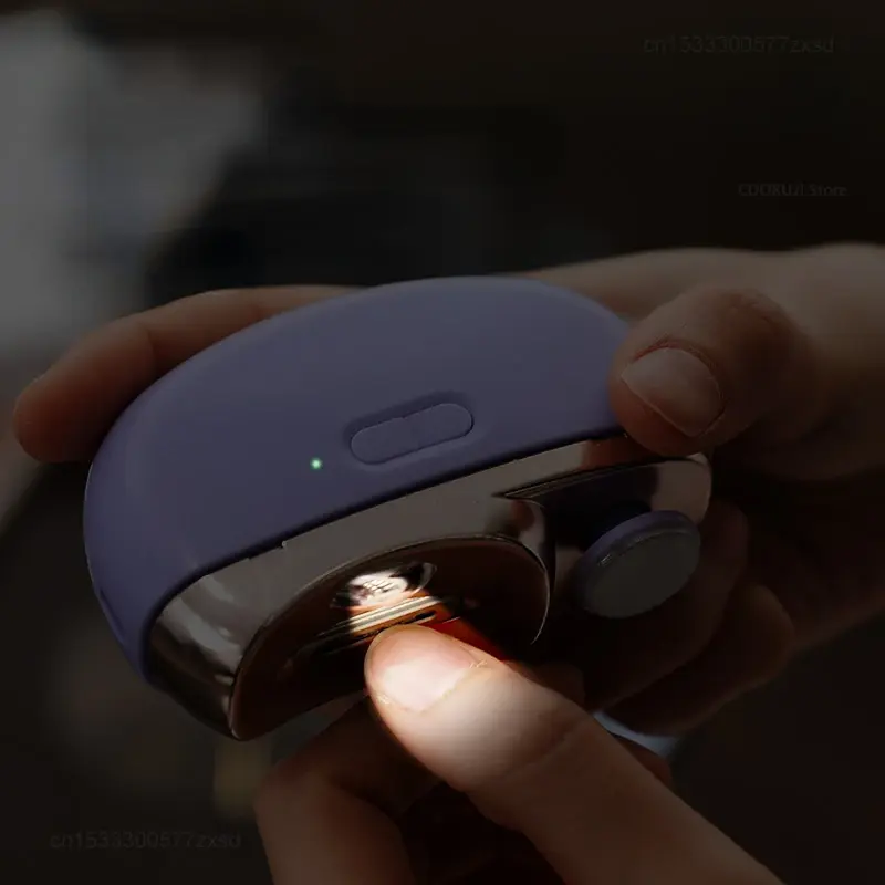 Xiaomi-Aparador elétrico de unhas para adultos e bebês, Cortador automático de unhas, Afiador com iluminação, Aparador de segurança