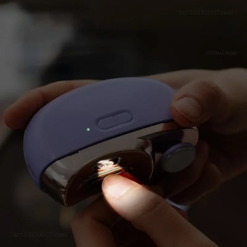 Xiaomi-Coupe-ongles électrique automatique, coupe-ongles de manucure, coupe-ongles pour adulte et bébé, affûteur avec éclairage, coupe-ongles de sécurité