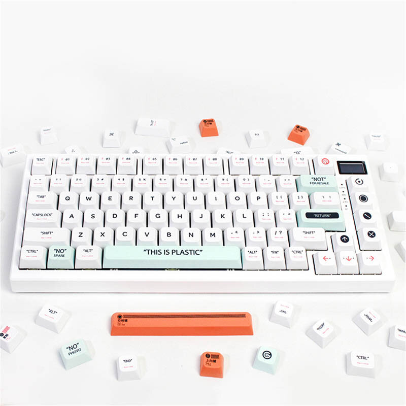 Kit de teclas de sublimación para teclado mecánico GMK67, teclas temáticas de plástico, perfil XDA, 141 teclas, PBT Dye, interruptores MX