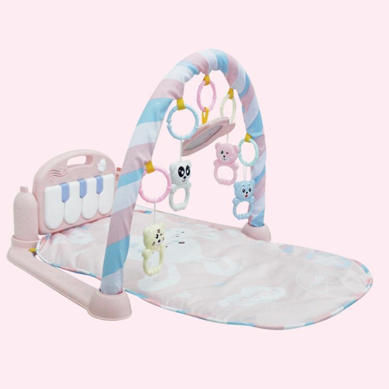 97BE – cadre gymnastique en plastique pour bébé, dessin animé nordique, support suspendu, jouets suspendus, hochet en