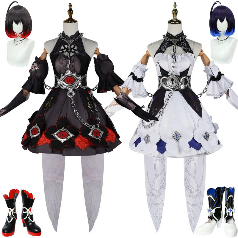 Seele-Disfraz de Vollerei para mujer, juego de peluca, zapatos, uniforme Honkai Star Rail 3, trajes de fiesta de Halloween, traje de vestido de juego de rol