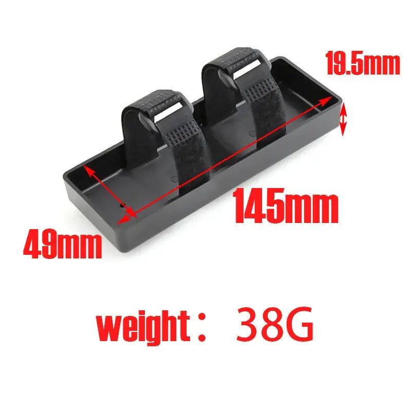 Plastic Battery Box Tray Holder Case Storage Box for 1/10 1/8 Compatibility  RC Crawler Car Model Upgrade Parts