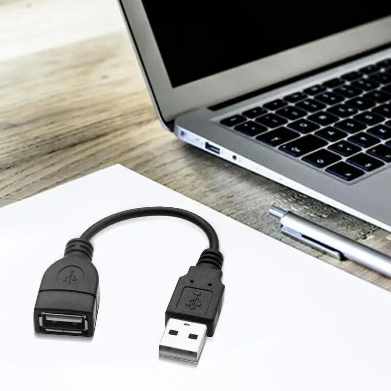 Przedłużacz USB męski na żeński USB 2.0 krótki kabel Adapter przedłużający konwerter. 5M 0.6M 0.7M 0.8M 1M 1.5M