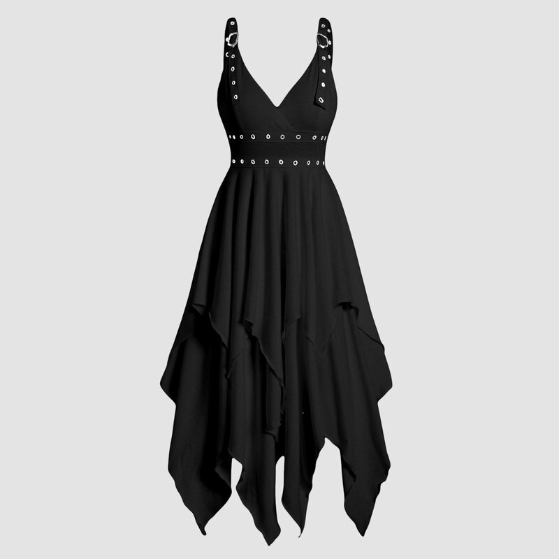 Robe Vintage Gothique à Manches Irrégulières pour Femme, Costume Cosplay d'Halloween, Chemise Médiévale, Grande Taille