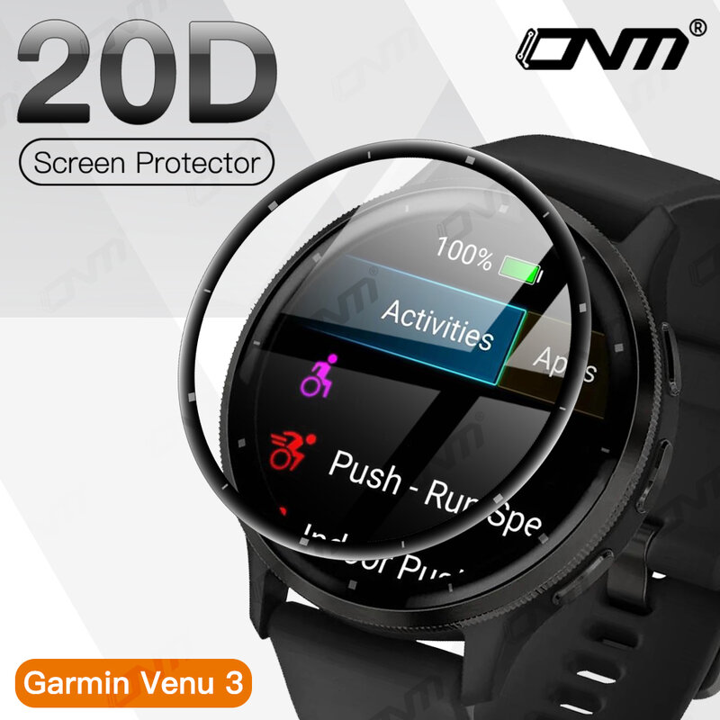 Protector de pantalla 20D para Garmin Venu 3 3S, película protectora suave y Flexible para Garmin Venu 3, película de cobertura completa, no vidrio